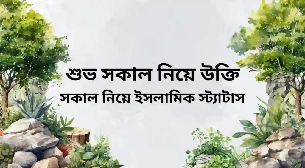 শুভ সকাল নিয়ে উক্তি - সকাল নিয়ে ইসলামিক স্ট্যাটাস
