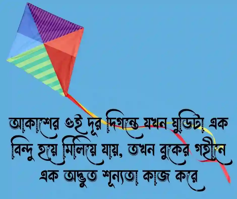 আকাশ ঘুড়ি নিয়ে স্ট্যাটাস
