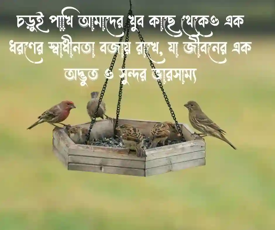 চড়ুই পাখি নিয়ে ক্যাপশন
