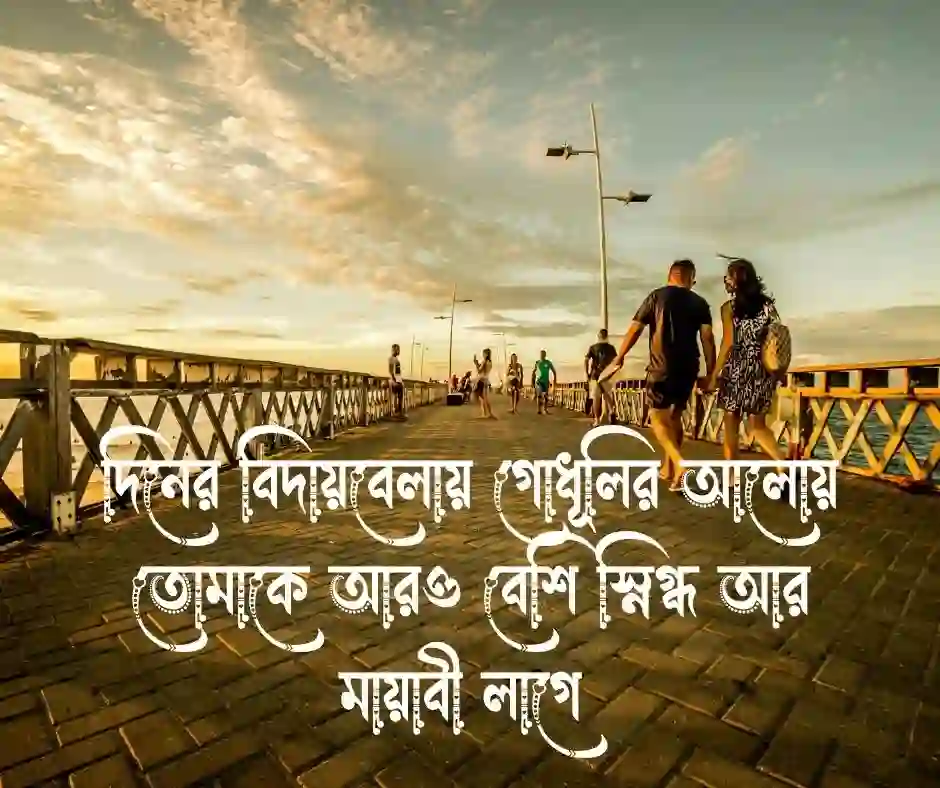 গোধূলি বিকেল নিয়ে রোমান্টিক ক্যাপশন