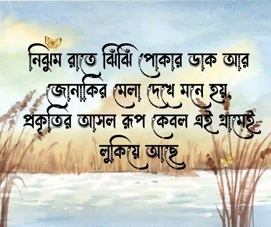 গ্রামের প্রকৃতি নিয়ে ক্যাপশন