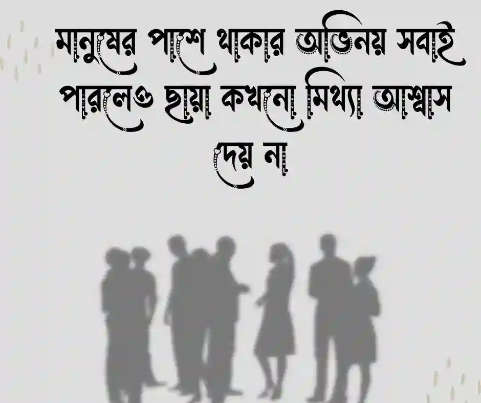 মানুষের ছায়া নিয়ে ক্যাপশন