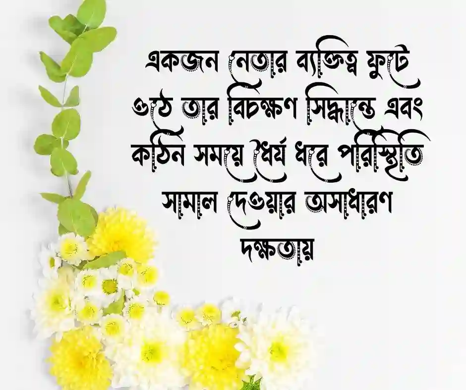 রাজনৈতিক ব্যক্তিত্ব নিয়ে উক্তি