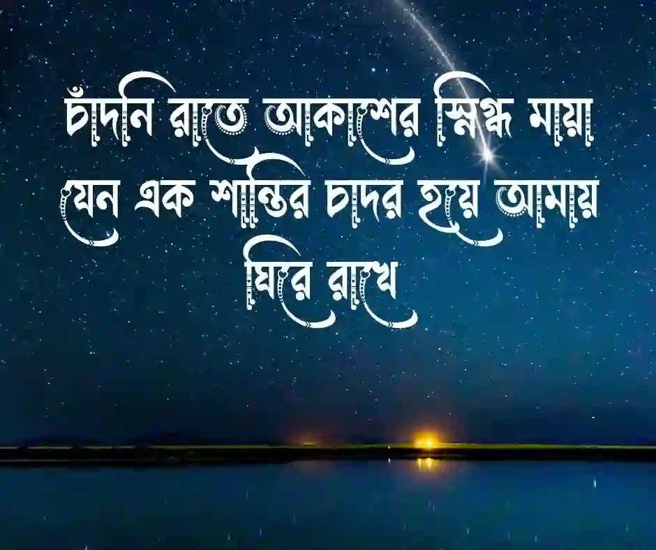 রাতের আকাশ নিয়ে ক্যাপশন