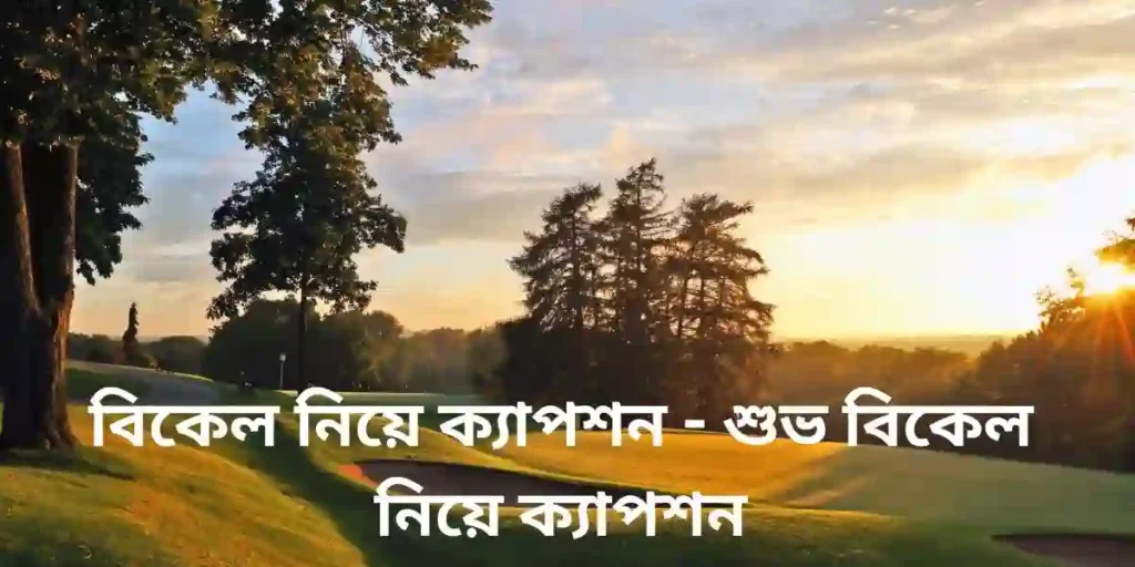 বিকেল নিয়ে ক্যাপশন - শুভ বিকেল নিয়ে ক্যাপশন