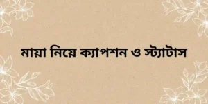 মায়া নিয়ে ক্যাপশন ও স্ট্যাটাস