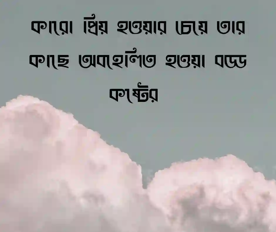 অবহেলার কষ্টের স্ট্যাটাস
