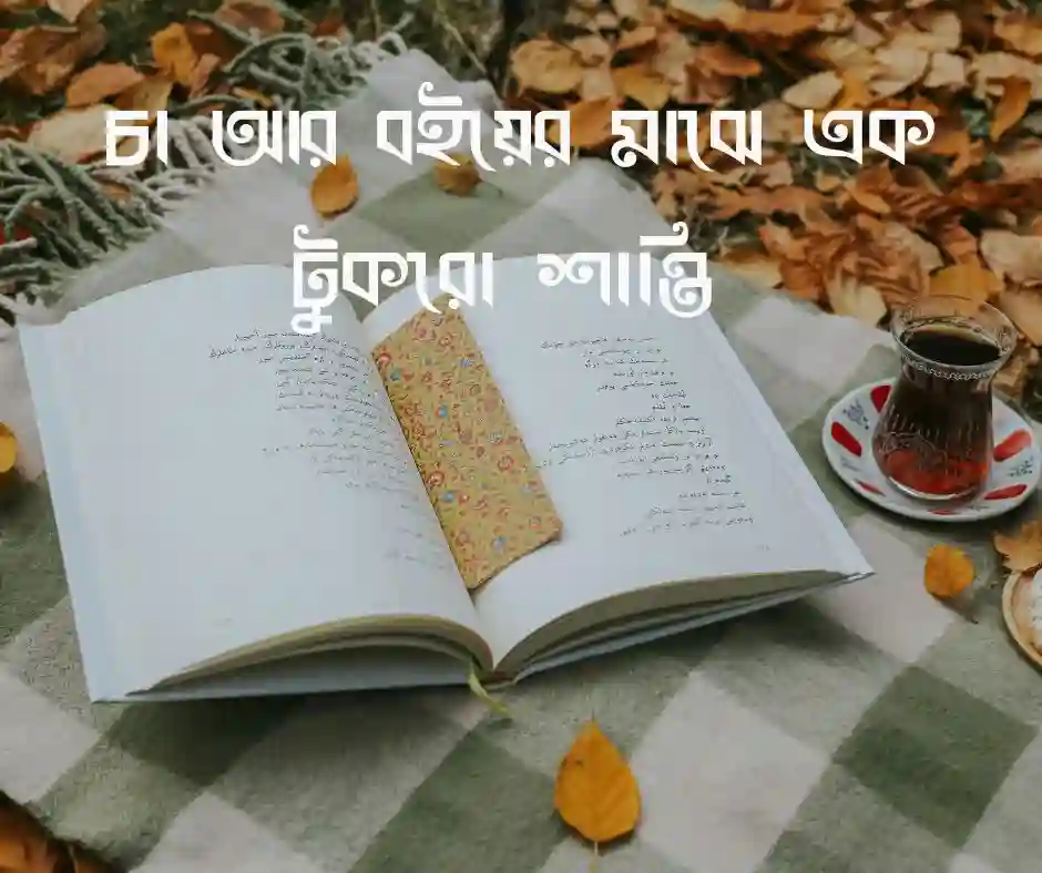 চা বই নিয়ে ফটোগ্রাফি