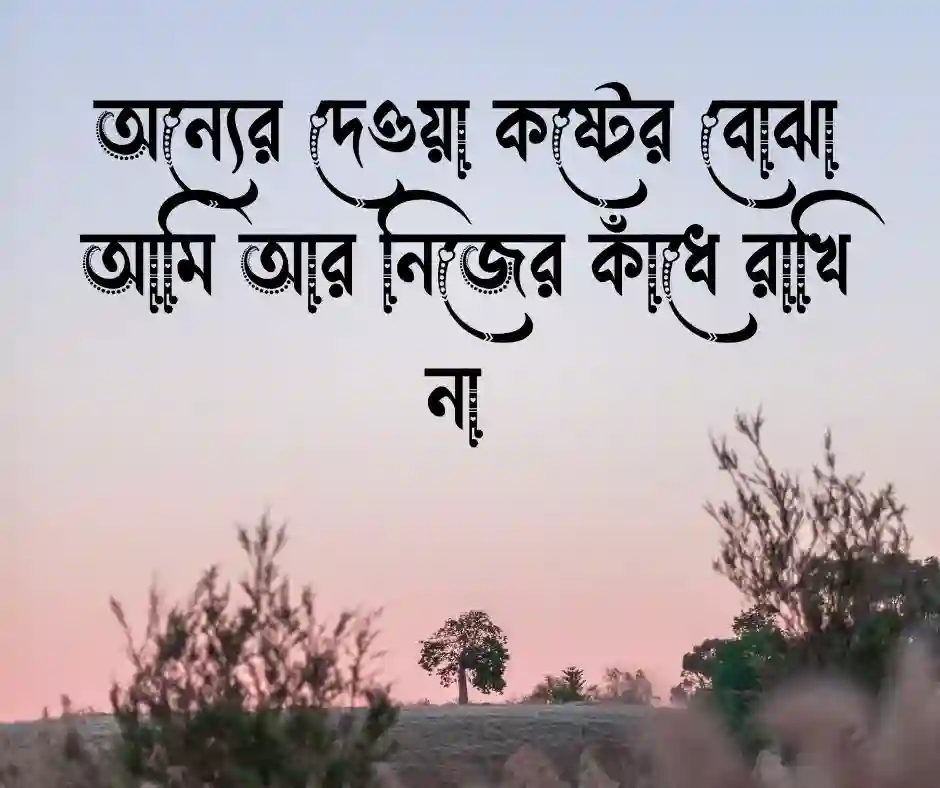 নিজের ভালো থাকা নিয়ে উক্তি&nbsp;