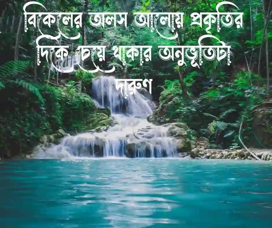 প্রকৃতির দিকে তাকিয়ে থাকা নিয়ে ক্যাপশন