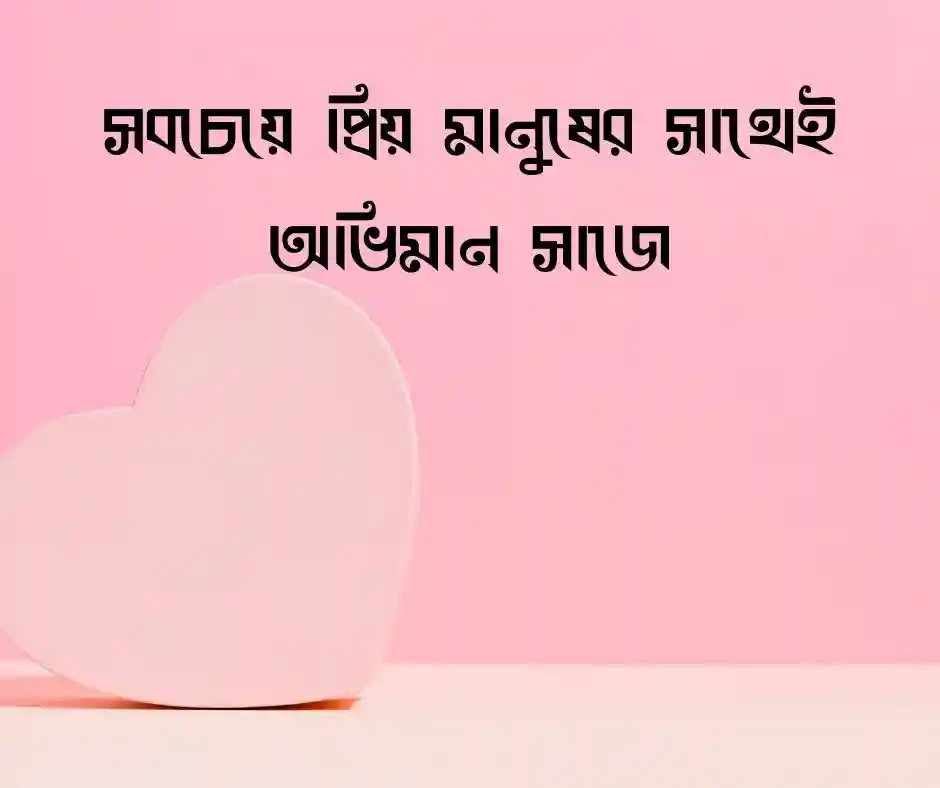 ভালোবাসার অভিমান নিয়ে উক্তি