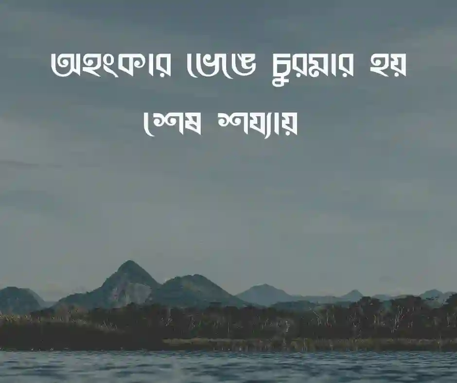 শেষ গন্তব্য নিয়ে উক্তি
