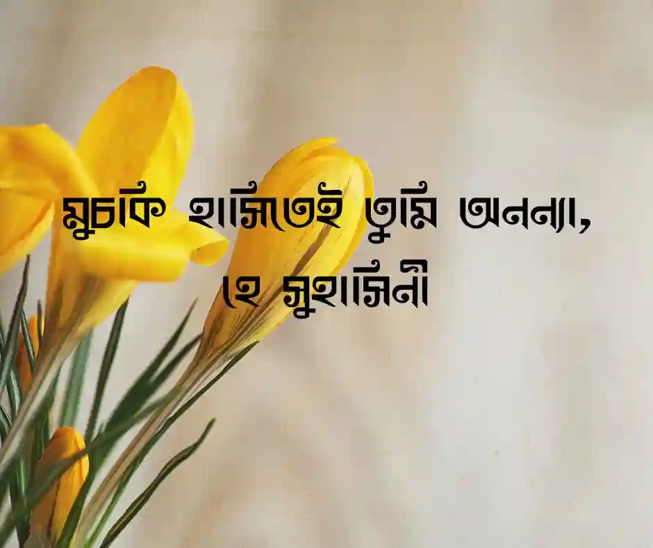 সুহাসিনী নিয়ে ক্যাপশন
