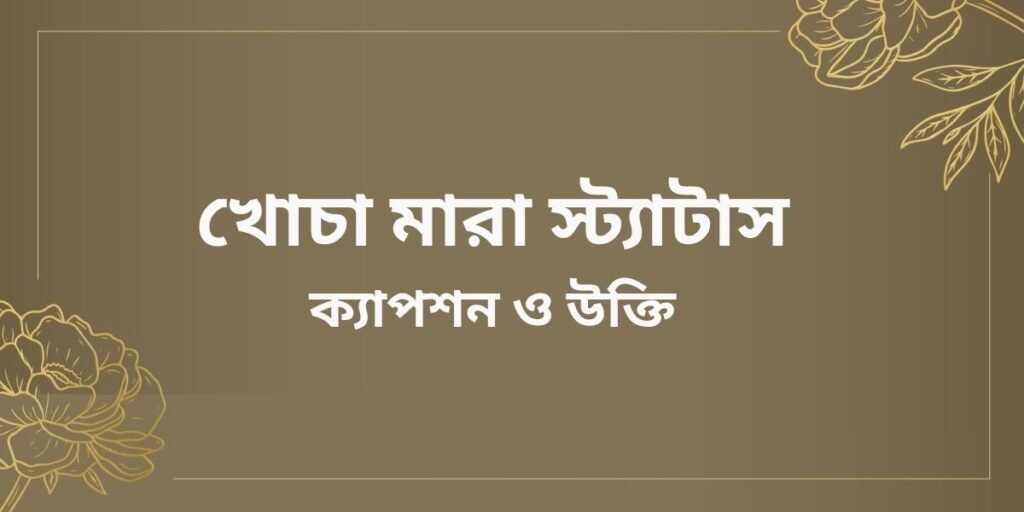খোচা মারা স্ট্যাটাস,ক্যাপশন ও উক্তি