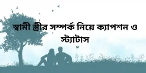 স্বামী স্ত্রীর সম্পর্ক নিয়ে ক্যাপশন ও স্ট্যাটাস