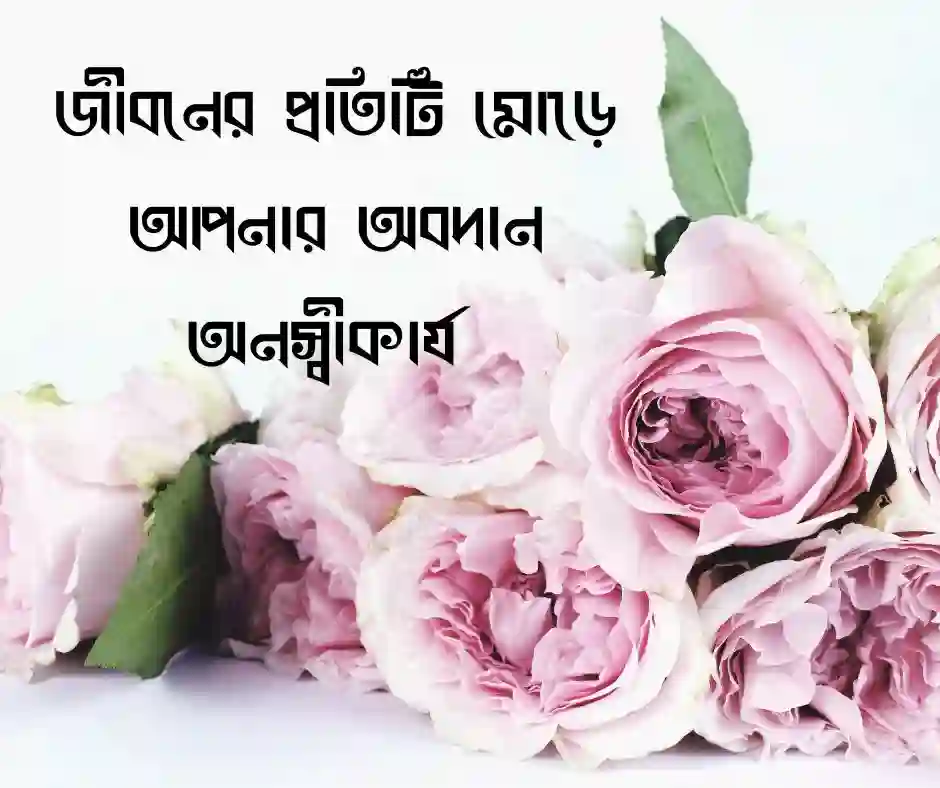 ধন্যবাদ জানিয়ে ক্যাপশন