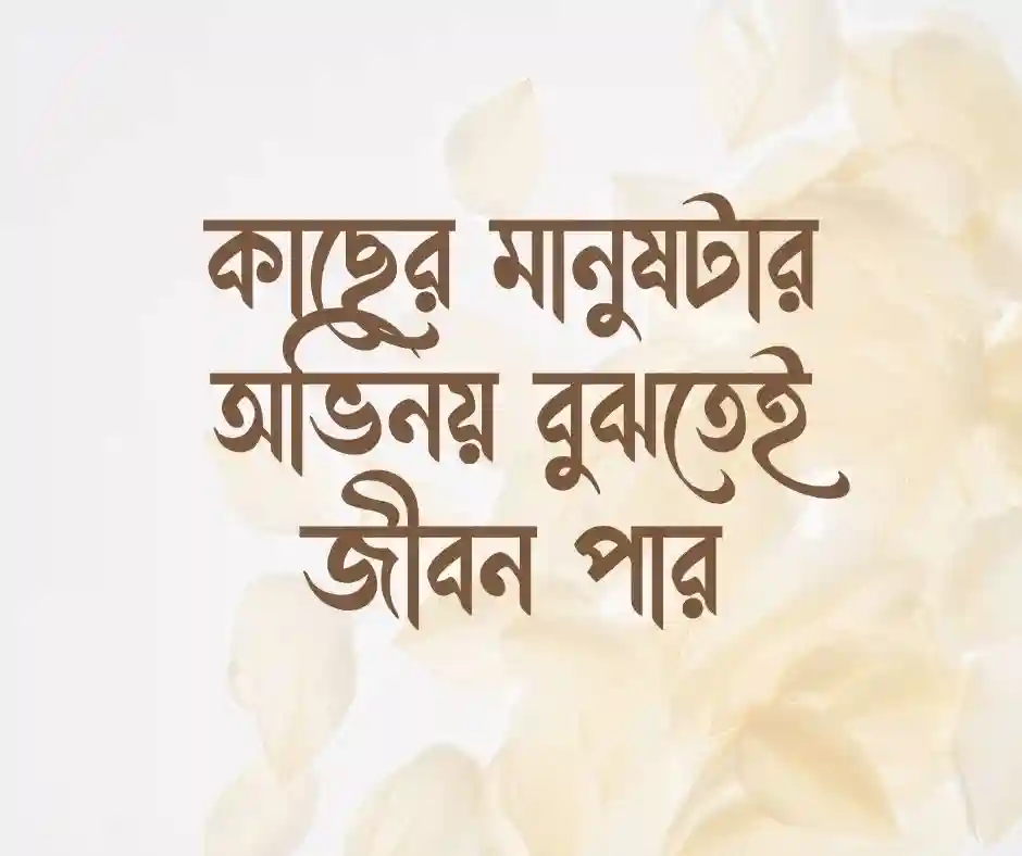 মানুষ চিনতে ভুল করা নিয়ে স্ট্যাটাস