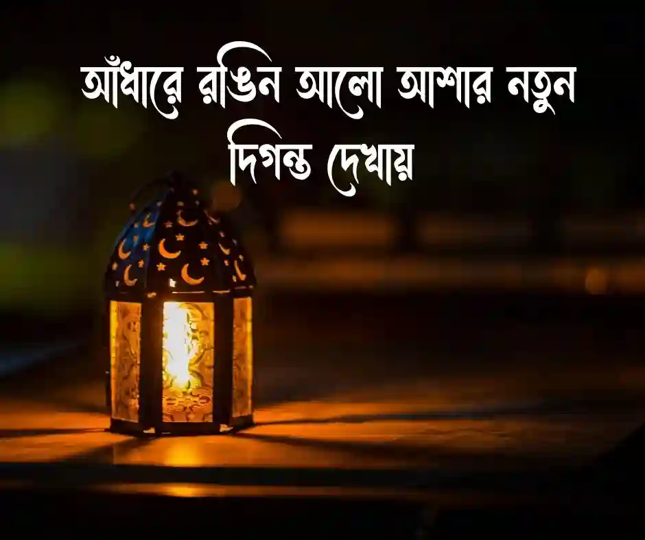 রঙিন আলো নিয়ে ক্যাপশন