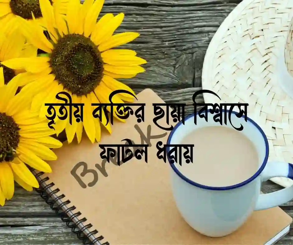 সম্পর্কে তৃতীয় ব্যক্তি নিয়ে ক্যাপশন