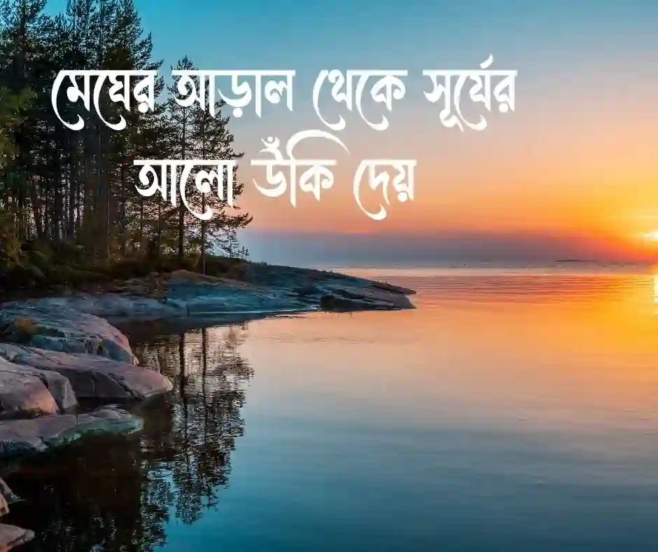 সূর্যের আলো নিয়ে ক্যাপশন