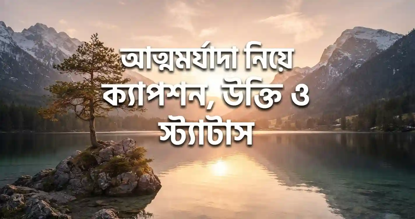আত্নমর্যাদা নিয়ে ক্যাপশন, উক্তি ও স্ট্যাটাস