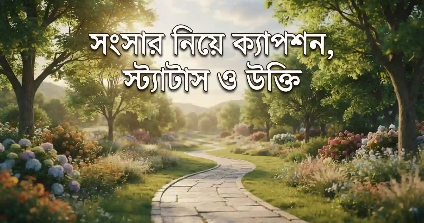 সংসার নিয়ে ক্যাপশন, স্ট্যাটাস ও উক্তি